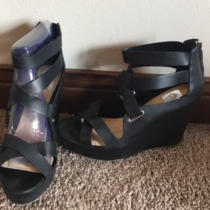 Dolce Vita Black Wedges